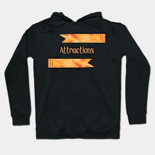 Attractions - Orange Ribbons Design GC-108-4 Hoodie